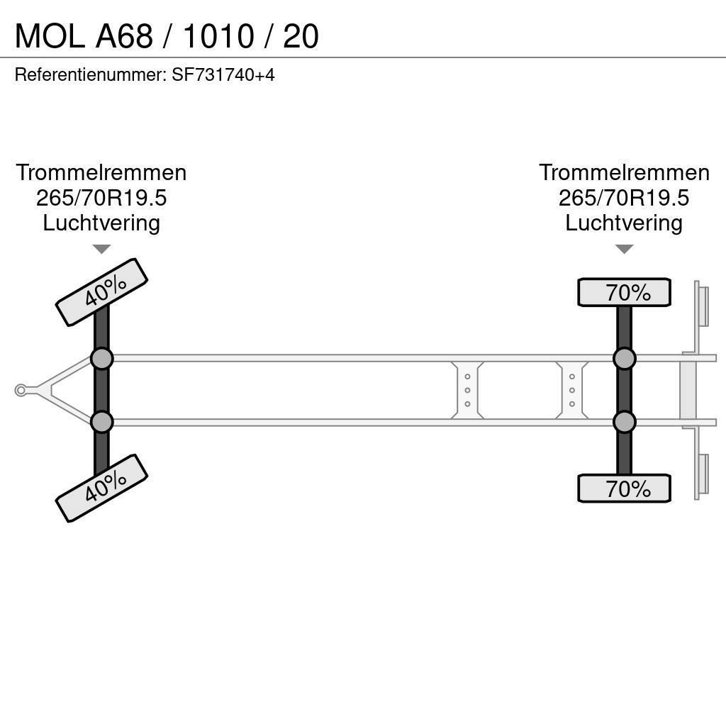 MOL A68 / 1010 / 20 Remorque porte container