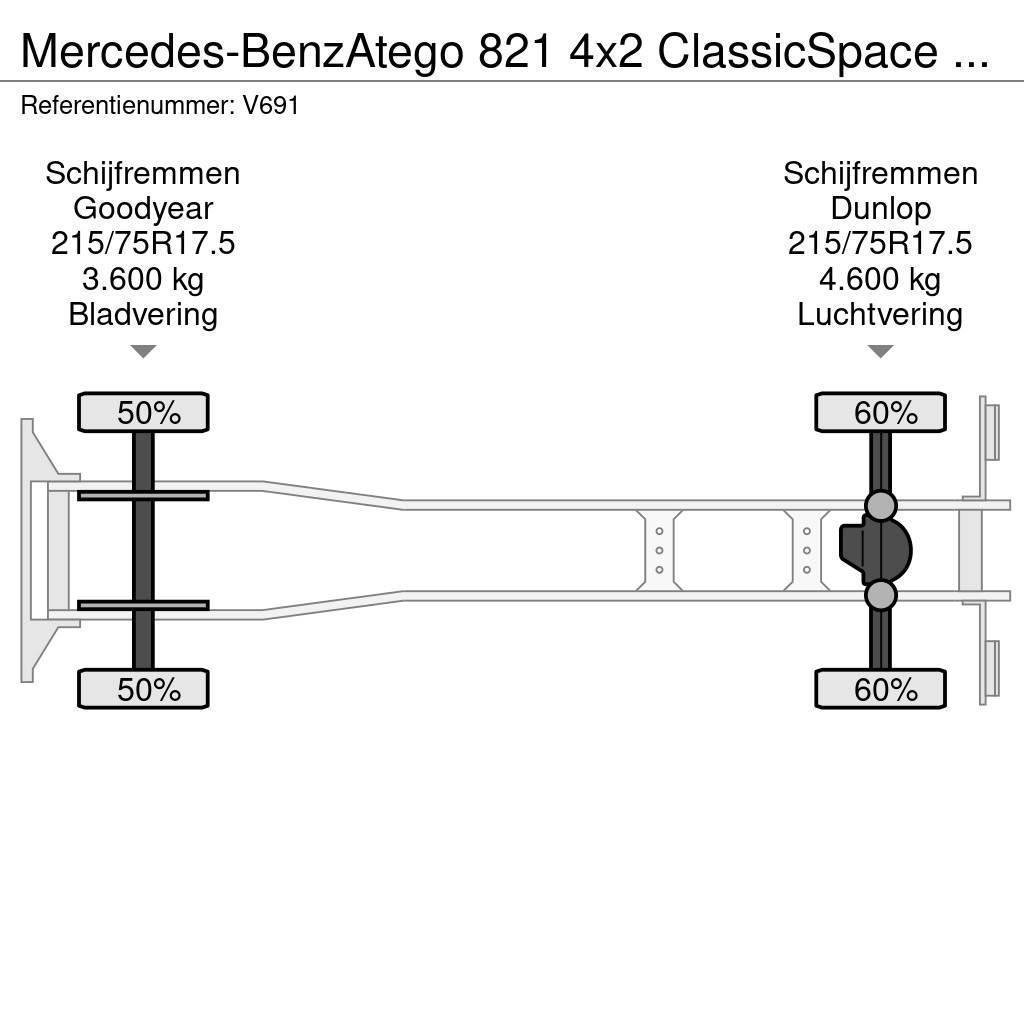 Mercedes-Benz Atego 821 4x2 ClassicSpace Euro6 - GeslotenBak 6.0 Camion Fourgon