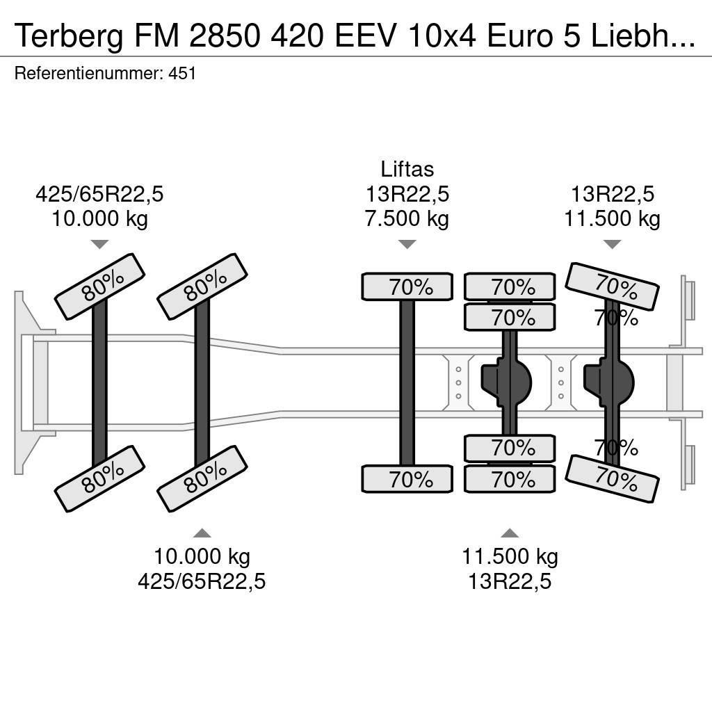Terberg FM 2850 420 EEV 10x4 Euro 5 Liebherr 15 Kub Mixer Camion malaxeur