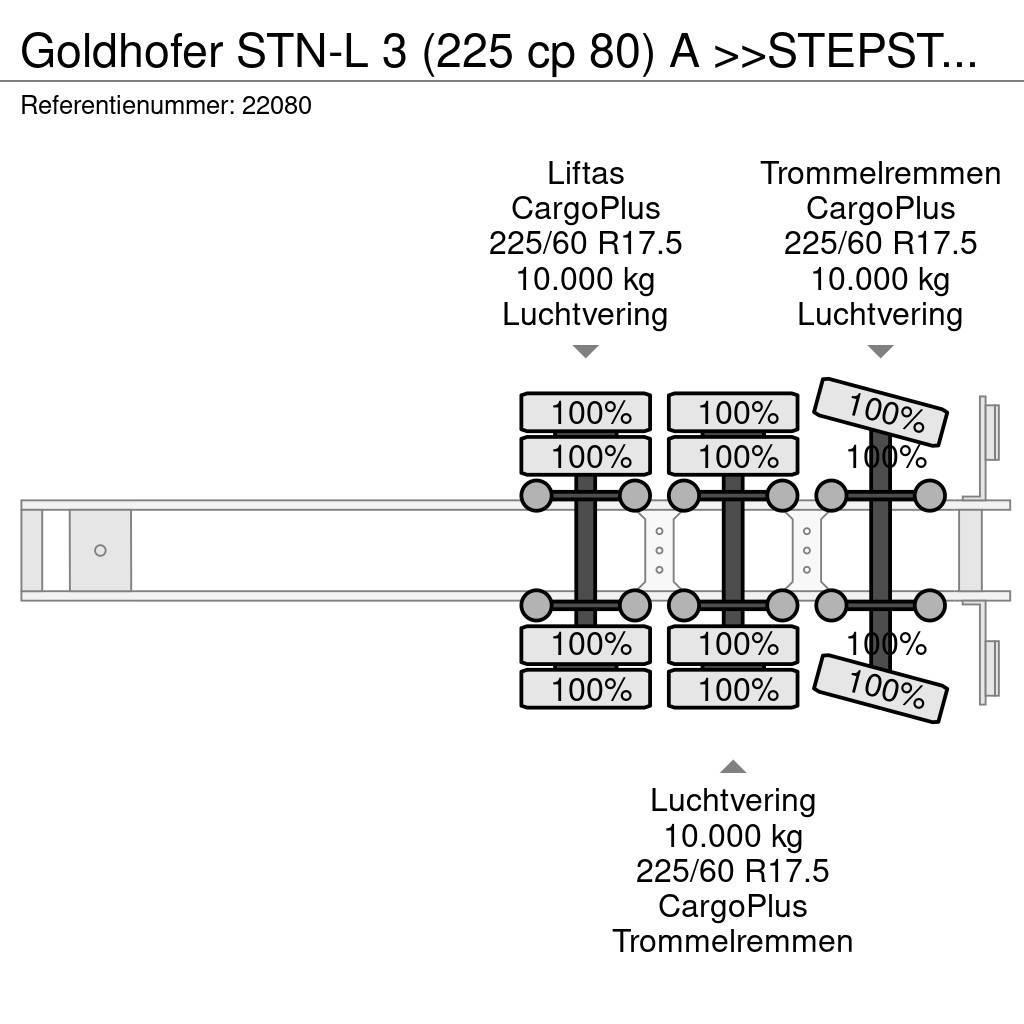 Goldhofer STN-L 3 (225 cp 80) A >>STEPSTAR<< (CARGOPLUS® tyr Semi remorque surbaissée