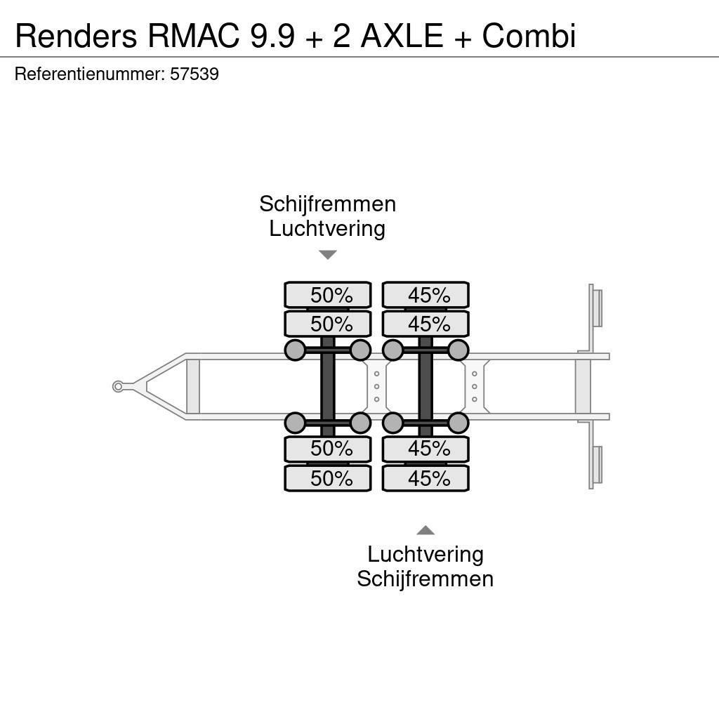 Renders RMAC 9.9 + 2 AXLE + Combi Remorque Fourgon