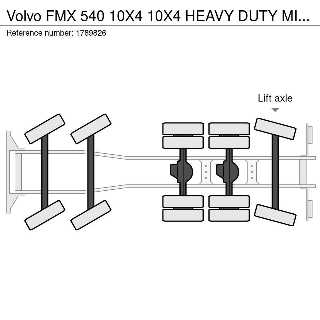 Volvo FMX 540 10X4 10X4 HEAVY DUTY MINING KH KIPPER/TIPP Camion benne