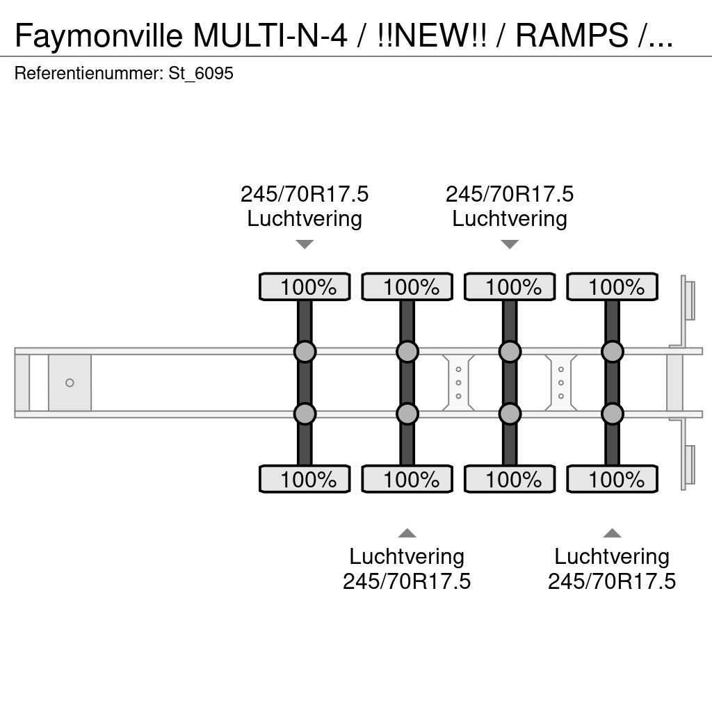 Faymonville MULTI-N-4 / !!NEW!! / RAMPS / WHEELWELLS/ EXTENDAB Semi remorque surbaissée