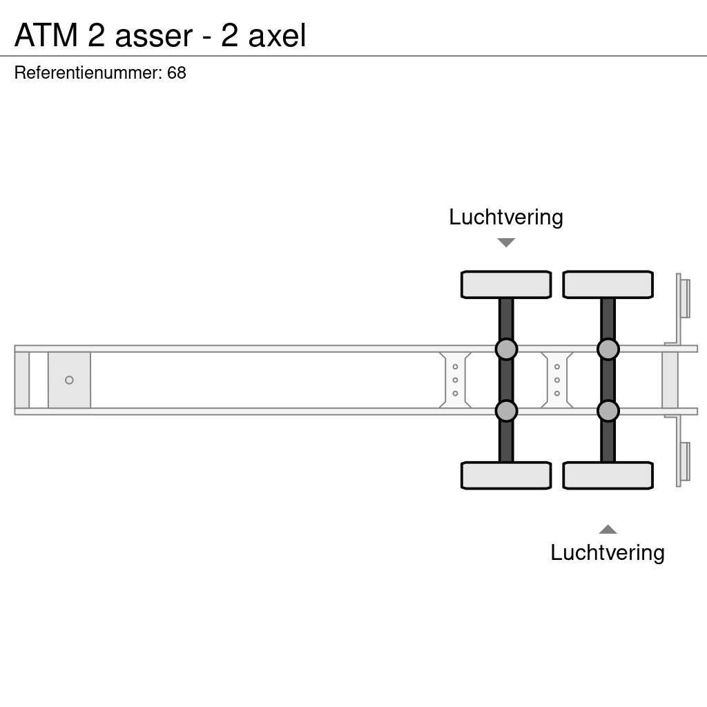 ATM 2 asser - 2 axel Benne semi remorque