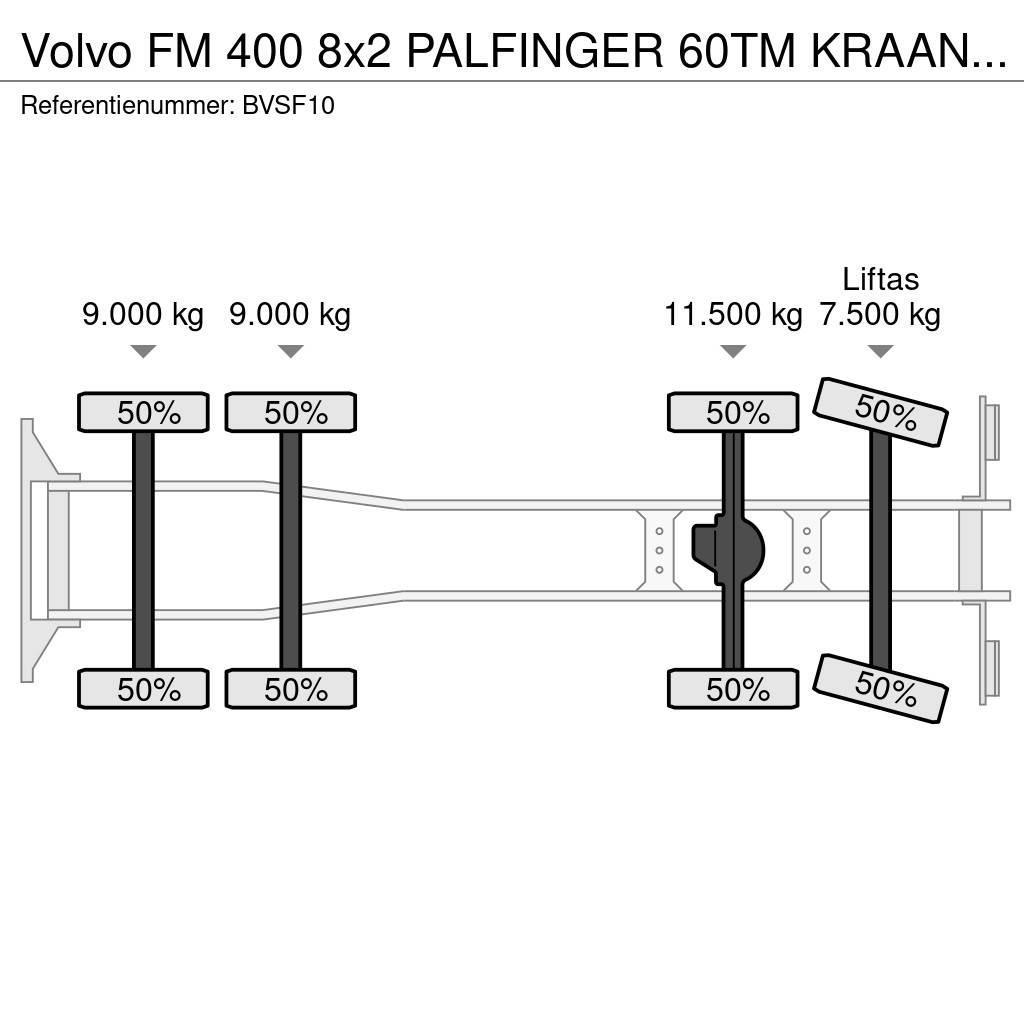Volvo FM 400 8x2 PALFINGER 60TM KRAAN/KRAN!!EURO5!! Grues tout terrain