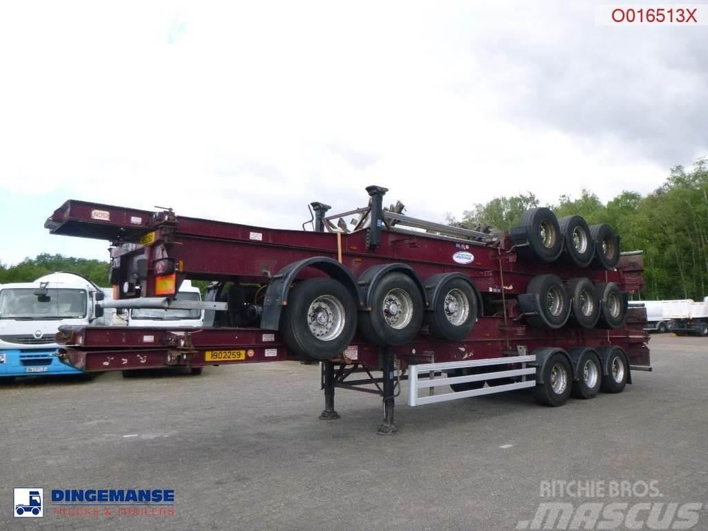Dennison Stack - 4 x container trailer 40 ft Semi remorque porte container