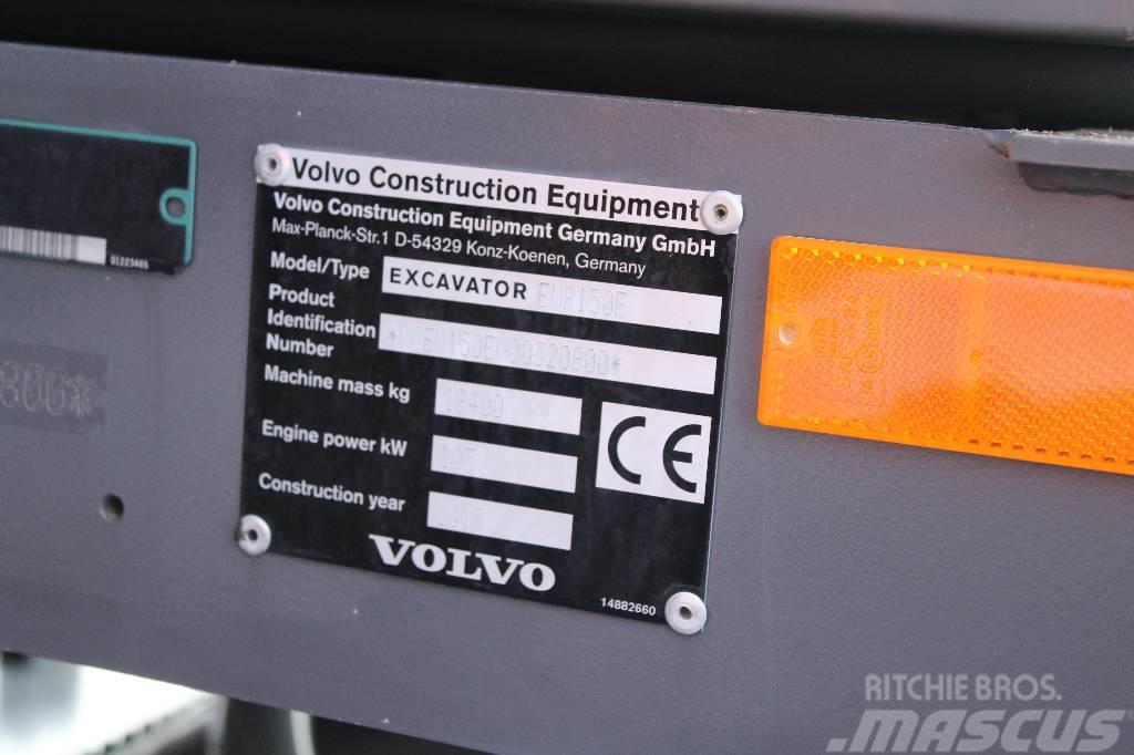 Volvo EWR 150 E / Engcon, Leica 3D, Rasvari, ym! Pelle sur pneus