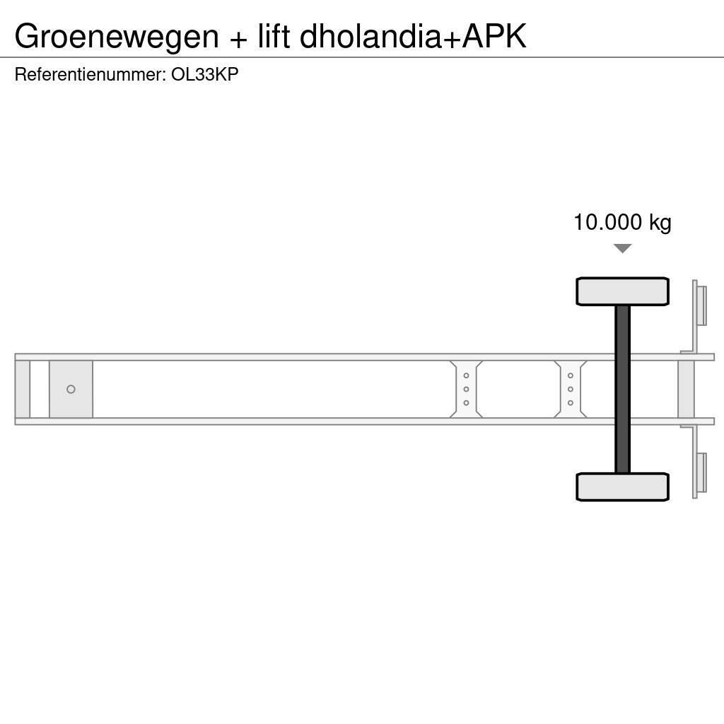 Groenewegen + lift dholandia+APK Semi remorque fourgon