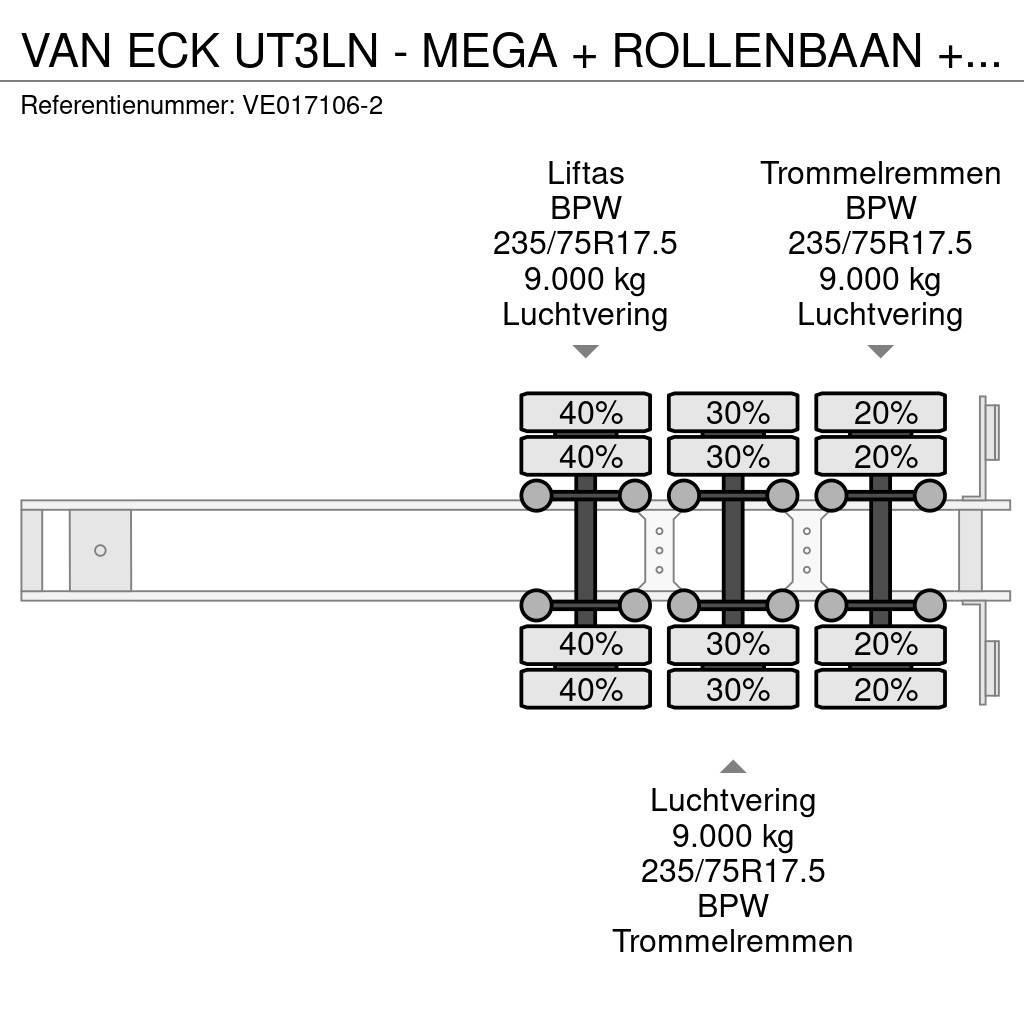 Van Eck UT3LN - MEGA + ROLLENBAAN + THERMOKING SL-200E Semi remorque frigorifique