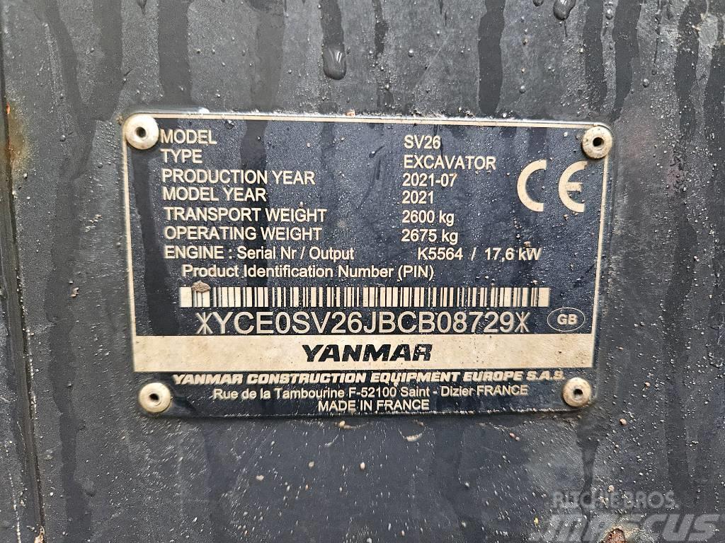 Yanmar SV 26 Mini pelle < 7t