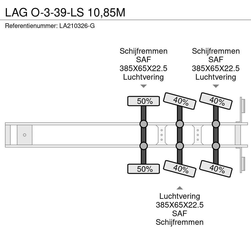 LAG O-3-39-LS 10,85M Semi remorque plateau ridelle