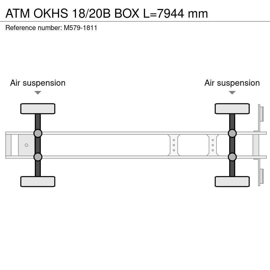 ATM OKHS 18/20B BOX L=7944 mm Benne semi remorque