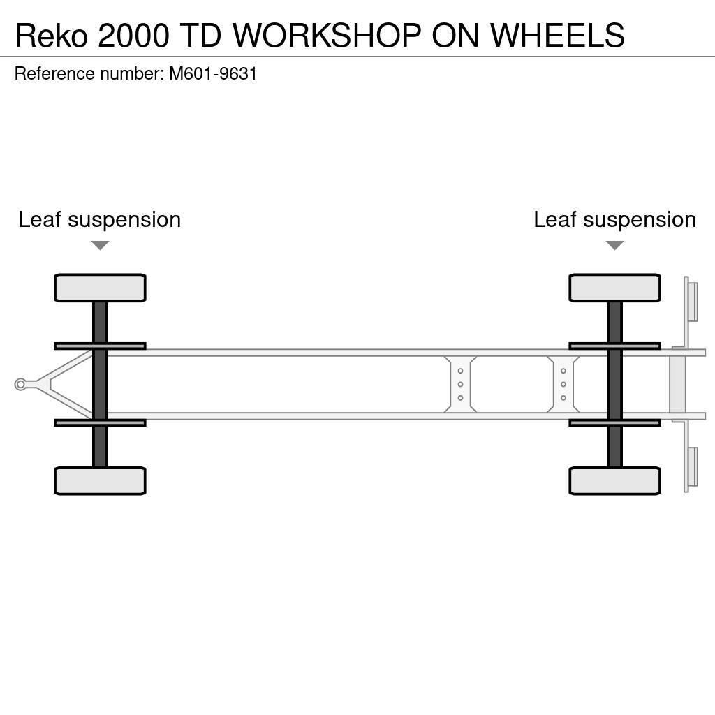 Reko 2000 TD WORKSHOP ON WHEELS Remorque ridelle