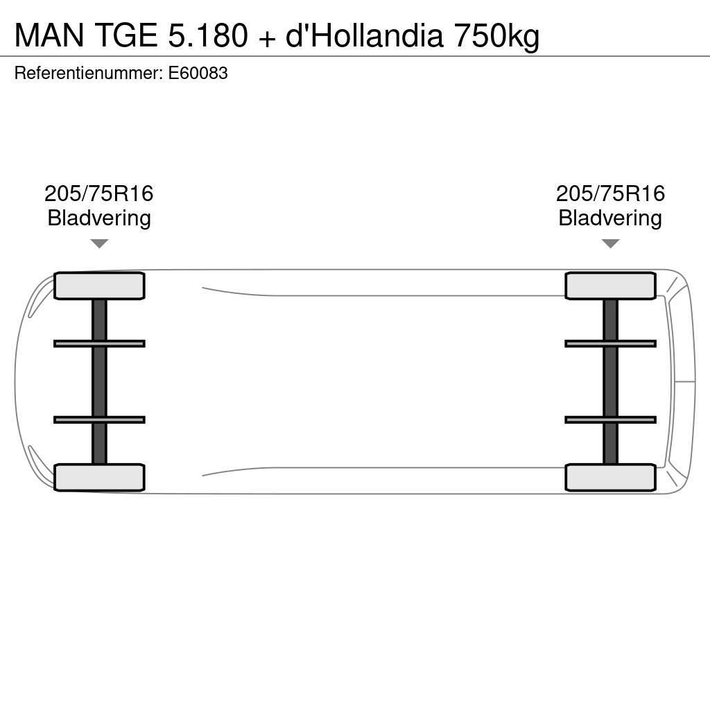 MAN TGE 5.180 + d'Hollandia 750kg Autre fourgon / utilitaire
