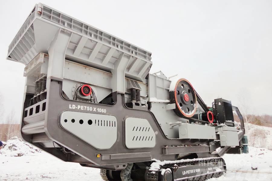 Liming 200~250 TPH Mobile Primary Jaw Crusher Station de broyage et concassage