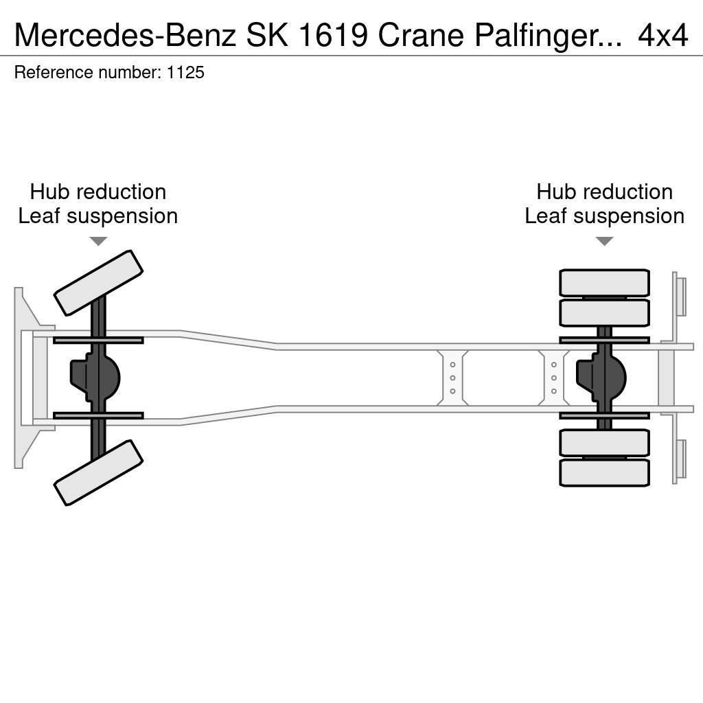 Mercedes-Benz SK 1619 Crane Palfinger PK17000LA Winch 4x4 V6 Big Grues tout terrain
