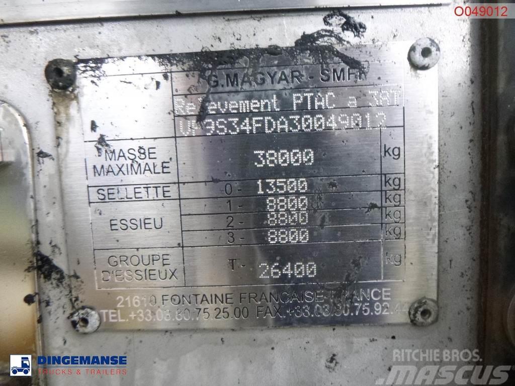 Magyar Bitumen tank inox 31.8 m3 / 1 comp / ADR 22/10/202 Semi remorque citerne