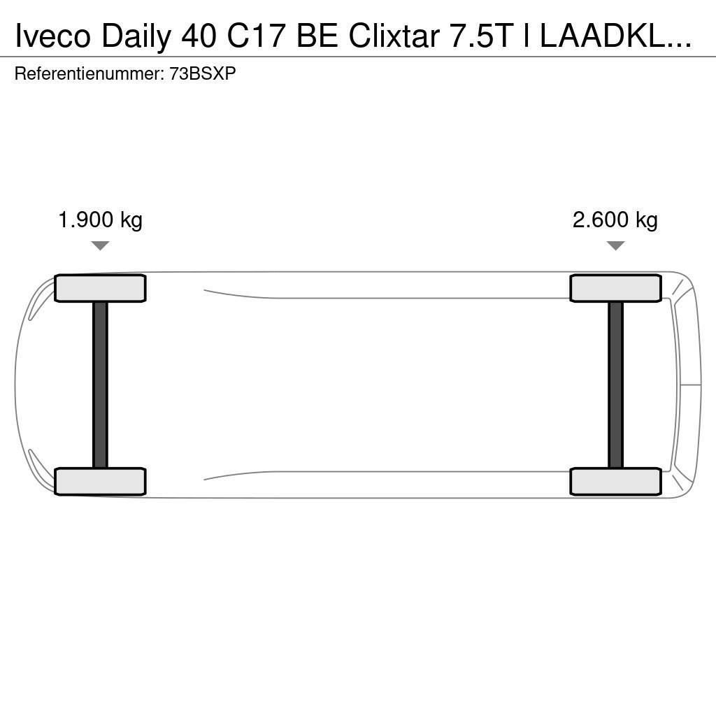 Iveco Daily 40 C17 BE Clixtar 7.5T l LAADKLEP l MEUBELBA Autre fourgon / utilitaire