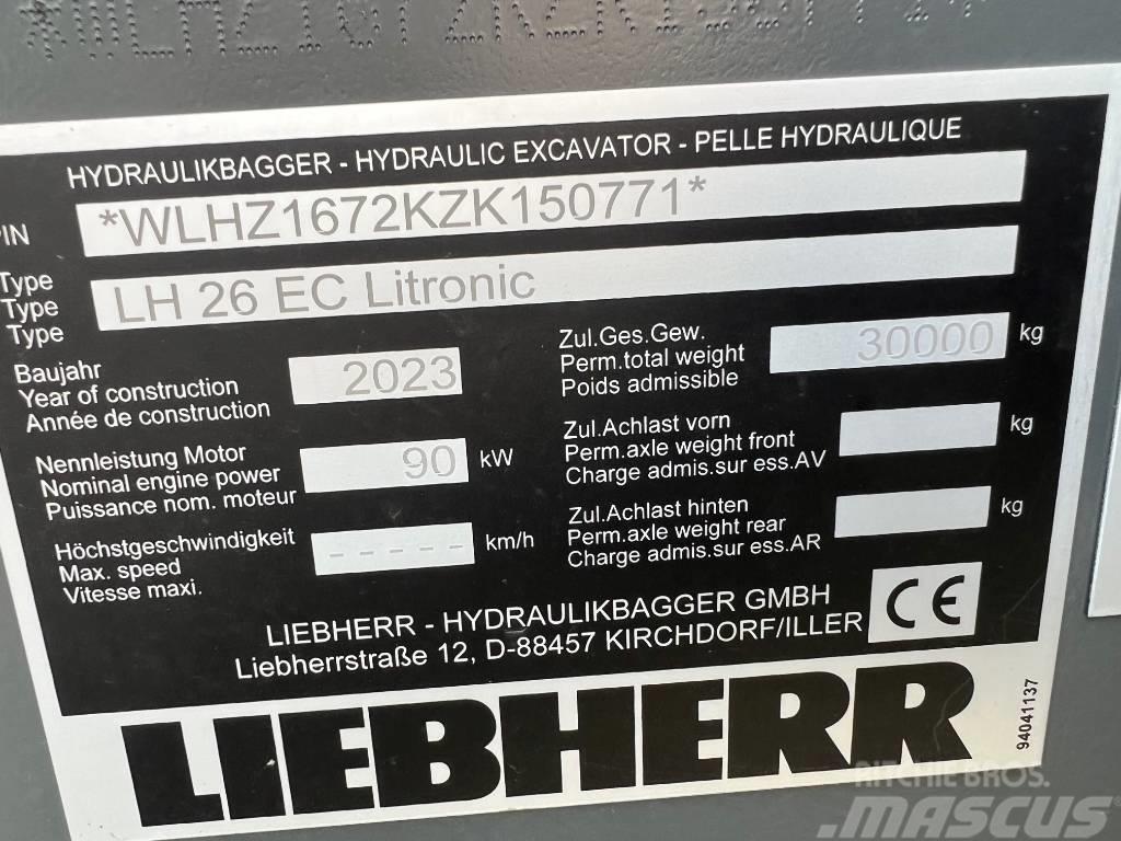 Liebherr LH26 EC Pelle sur chenilles