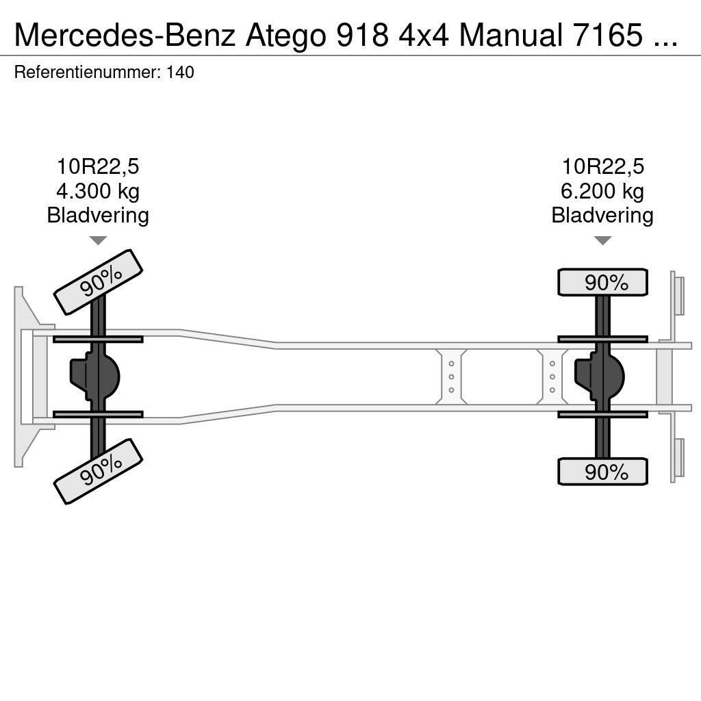 Mercedes-Benz Atego 918 4x4 Manual 7165 KM Generator Firetruck C Camion Fourgon
