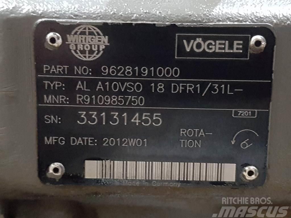 Vögele -Rexroth A10VSO18DFR1/31L-PSC12N-Load sensing pump Hydraulique