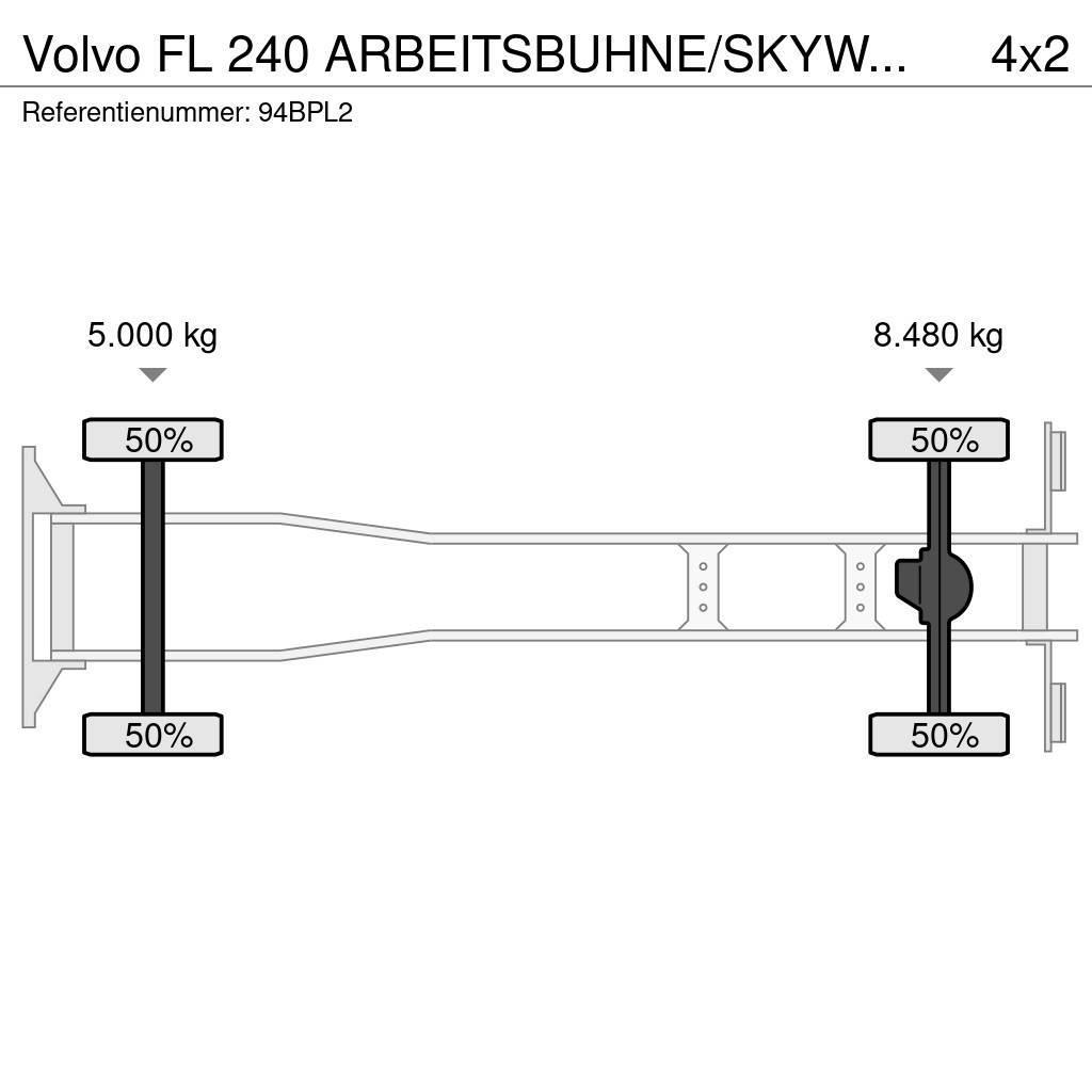 Volvo FL 240 ARBEITSBUHNE/SKYWORKER/17.5m Camion nacelle
