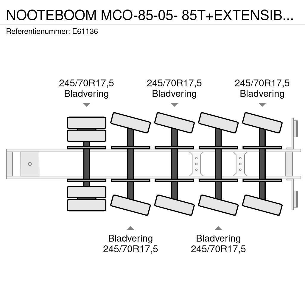 Nooteboom MCO-85-05- 85T+EXTENSIBLE 3M Semi remorque surbaissée