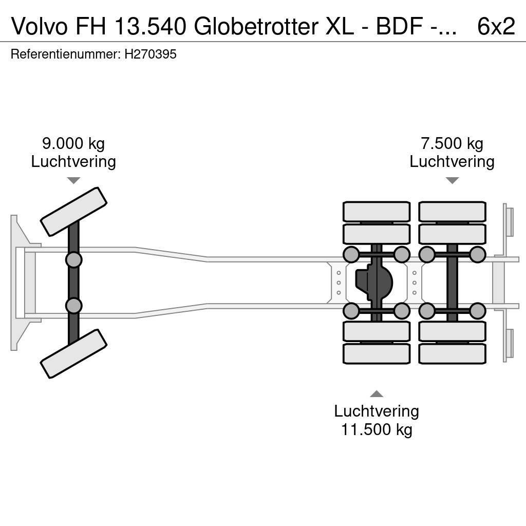 Volvo FH 13.540 Globetrotter XL - BDF - Retarder - Full Chariots à câble démontable