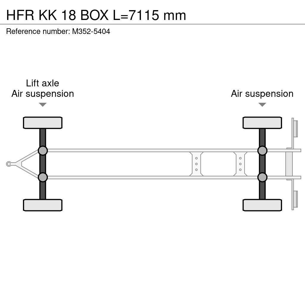 HFR KK 18 BOX L=7115 mm Remorque frigorifique