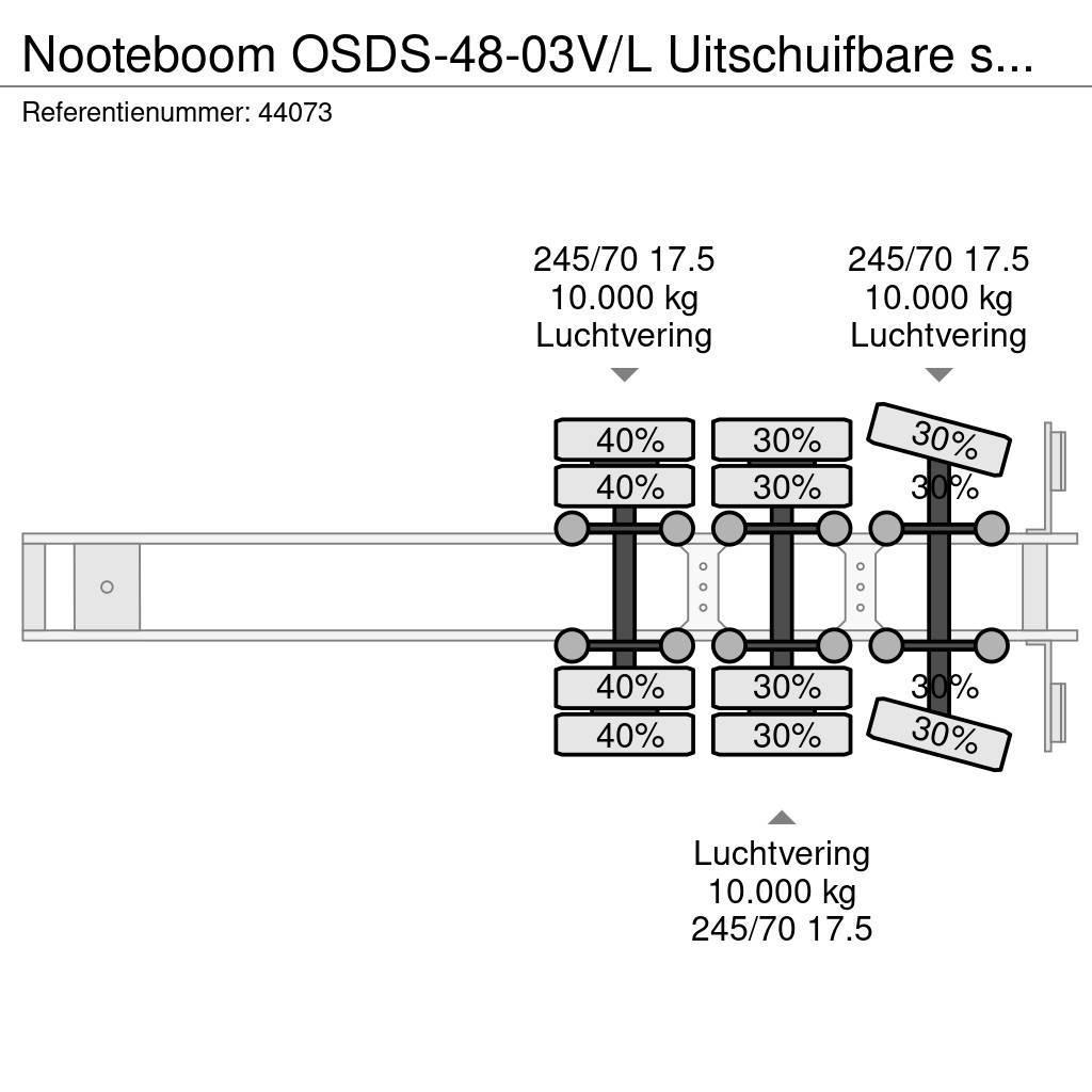 Nooteboom OSDS-48-03V/L Uitschuifbare semi dieplader Semi remorque surbaissée
