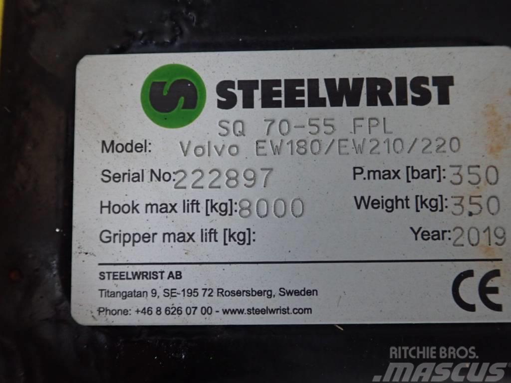Steelwrist Vollhyd. SW SQ70 FPL passend Volvo EW180 Attache rapide pour godet
