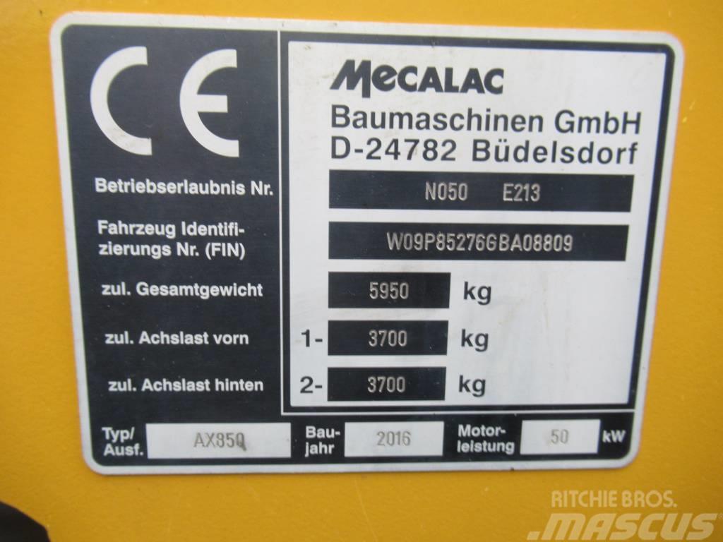 Mecalac AX 850 35KM/H Chargeuse sur pneus