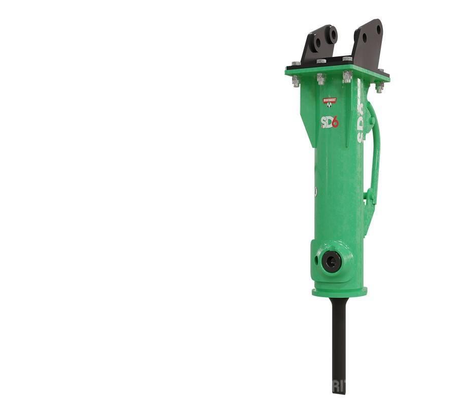 Montabert SD6 Hydraulikhammer für Minibagger 0,7 - 1,2 t Enfonce pieu hydraulique