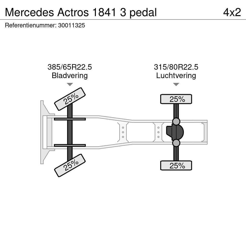 Mercedes-Benz Actros 1841 3 pedal Tracteur routier