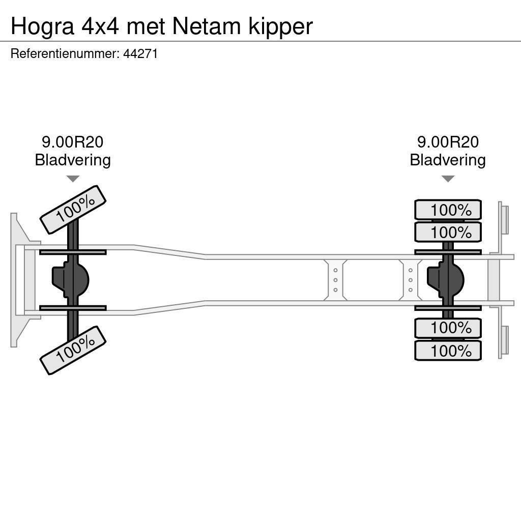  Hogra 4x4 met Netam kipper Camion benne