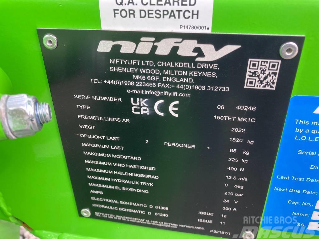 Niftylift 150TET Remorque nacelle