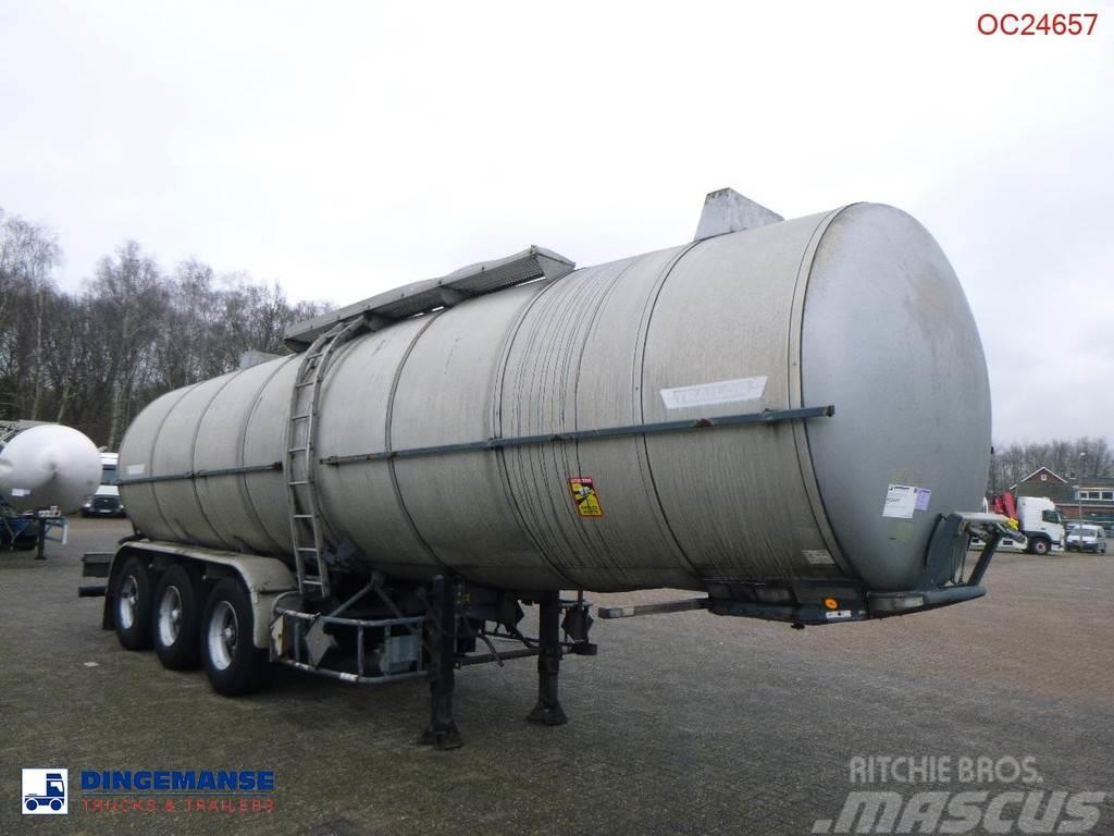 Trailor Heavy oil / bitumen tank steel 31.1 m3 / 1 comp Semi remorque citerne