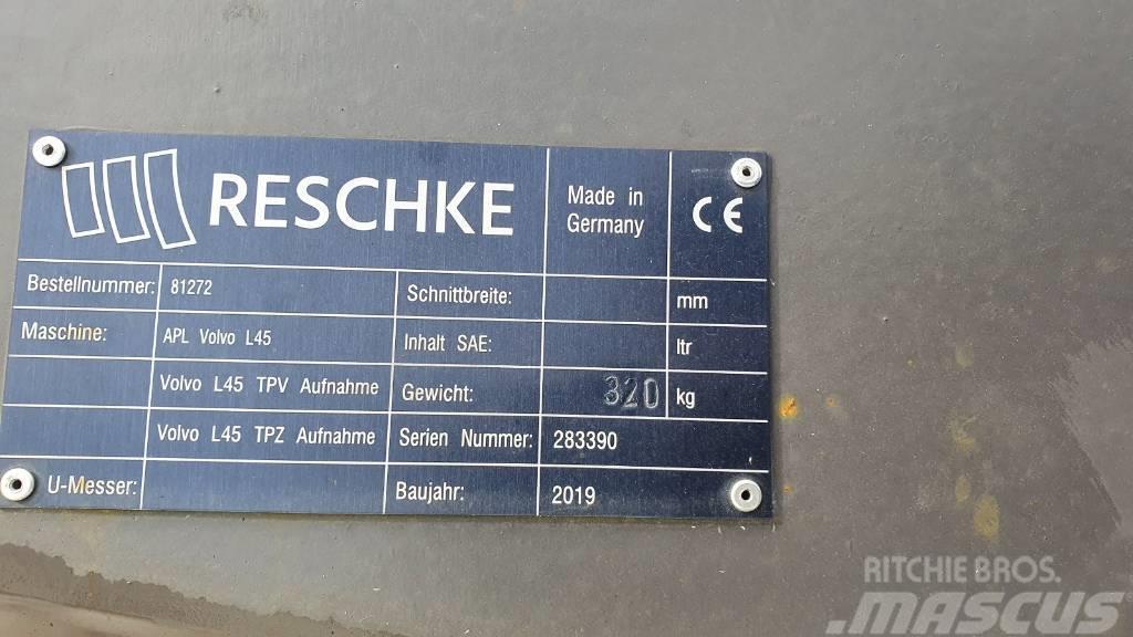 Reschke Adapterplatte von TPV auf TPZ für Volvo L45H Autres accessoires