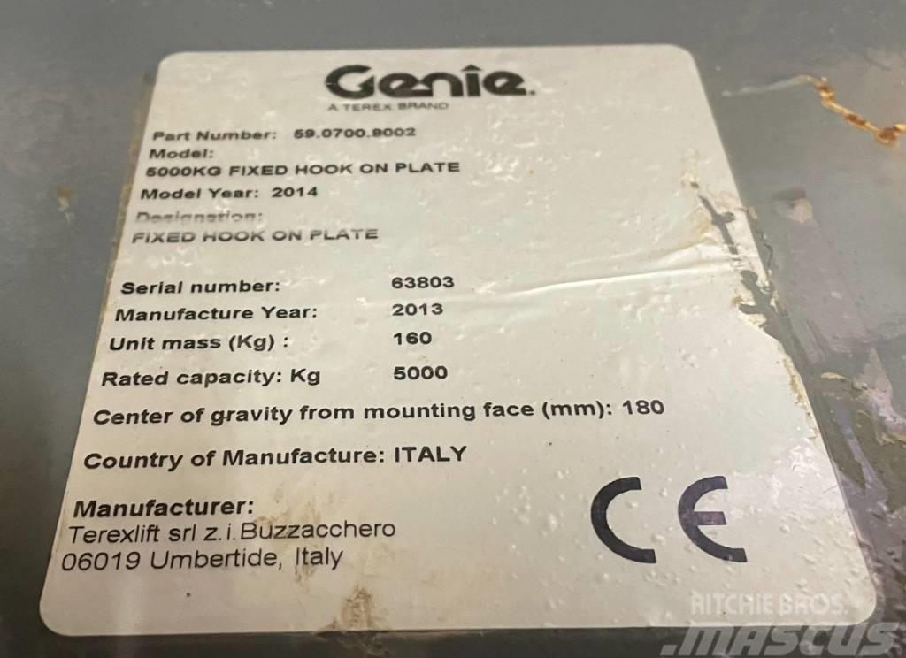 Genie Lasthaken 5t; FIXED HOOK ON PLATE, 59.0700.9002 Autres accessoires