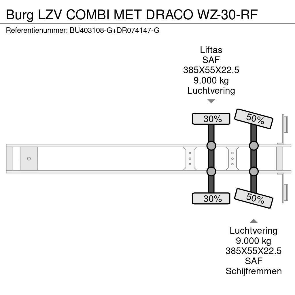 Burg LZV COMBI MET DRACO WZ-30-RF Semi remorque frigorifique