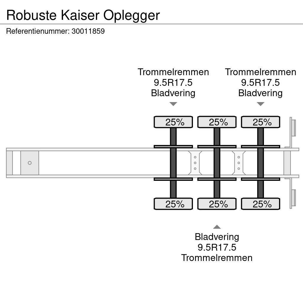 Robuste Kaiser Oplegger Semi remorque surbaissée