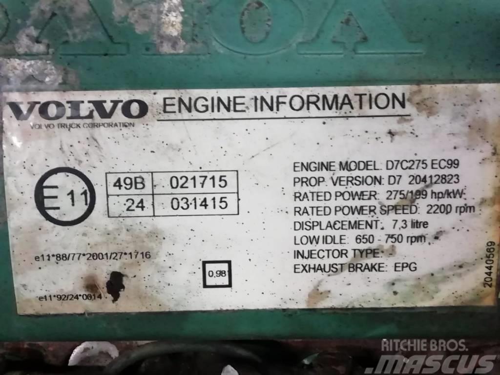 Volvo Engine D7C275 EPG Moteur