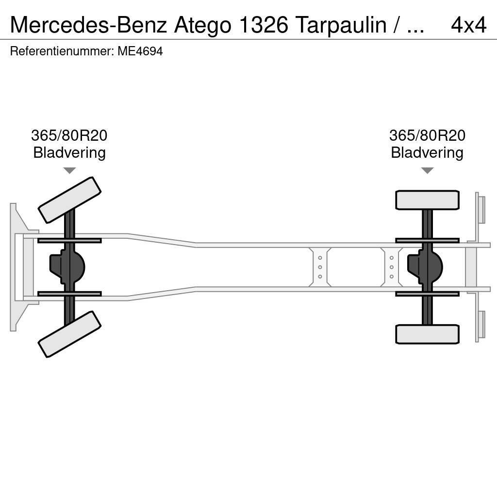 Mercedes-Benz Atego 1326 Tarpaulin / Canvas Box Truck Camion de pompier
