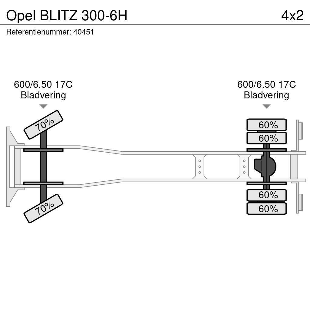 Opel BLITZ 300-6H Camion plateau