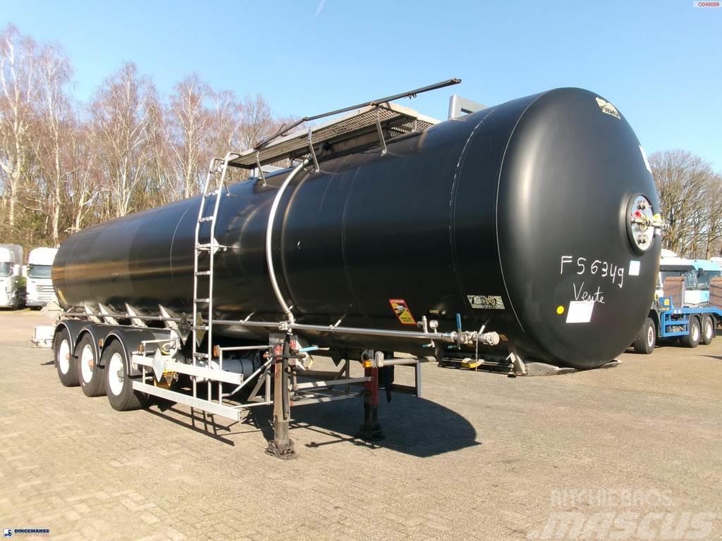 Magyar Bitumen tank inox 32 m3 / 1 comp + ADR Semi remorque citerne