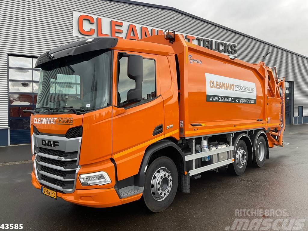 DAF FAG XD 340 Geesink GPM IV 20m³ GEC Welvaarts weigh Camion poubelle