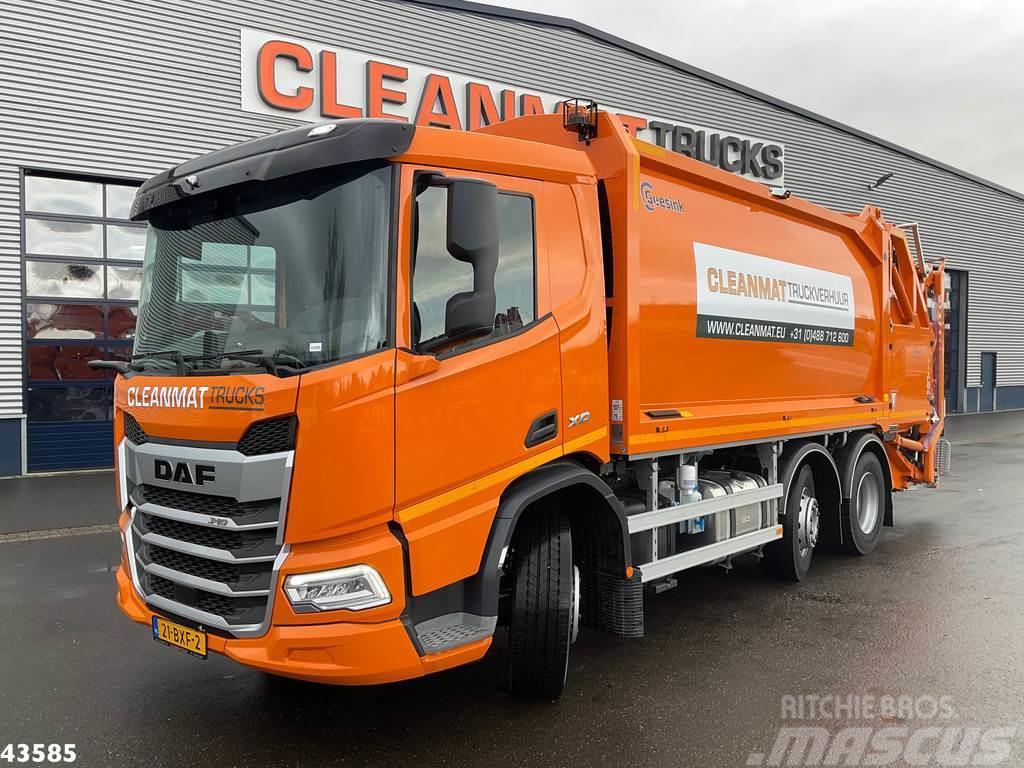 DAF FAG XD 340 Geesink GPM IV 20m³ GEC Welvaarts weigh Camion poubelle