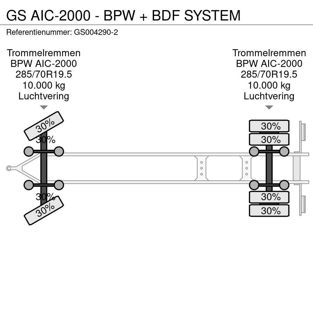 GS AIC-2000 - BPW + BDF SYSTEM Remorque porte container