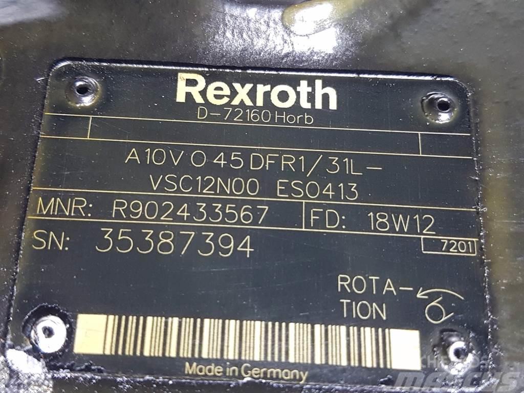 CLAAS TORION-Rexroth A10VO45DFR1/31L-Load sensing pump Hydraulique
