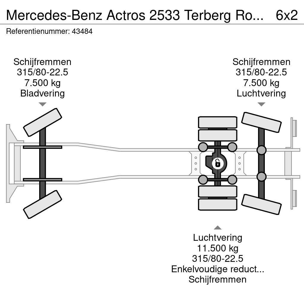Mercedes-Benz Actros 2533 Terberg RosRoca 23m³ Camion poubelle